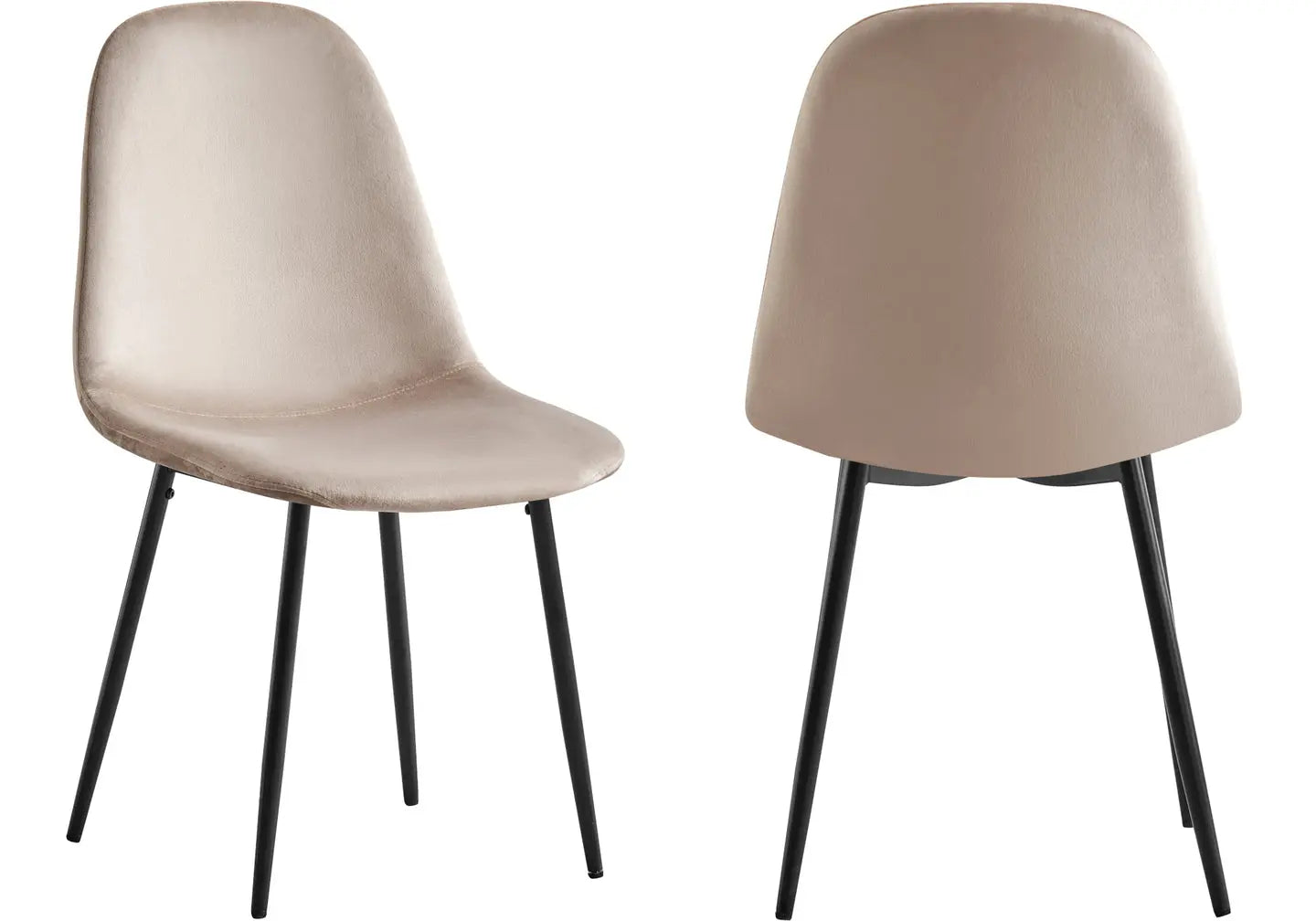 Chaises scandinave noir taupe LOA New Design