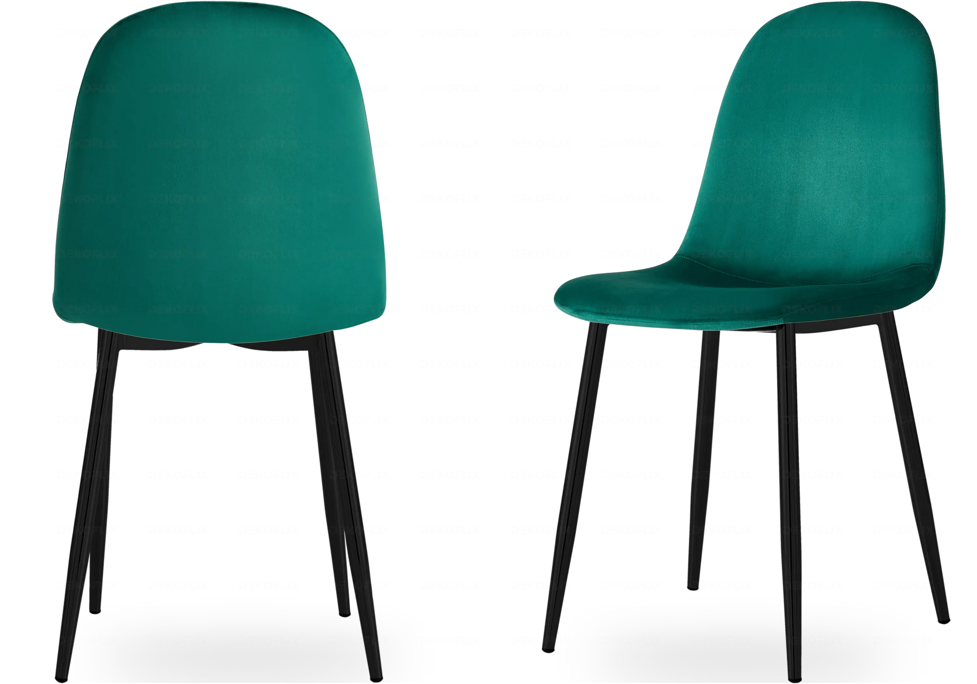 Chaises scandinave noir vert LOA New Design