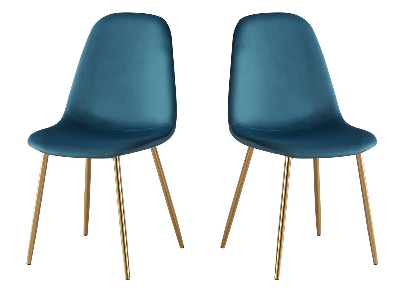 Chaises scandinave velours vert LOA (Lot de 6) New Design