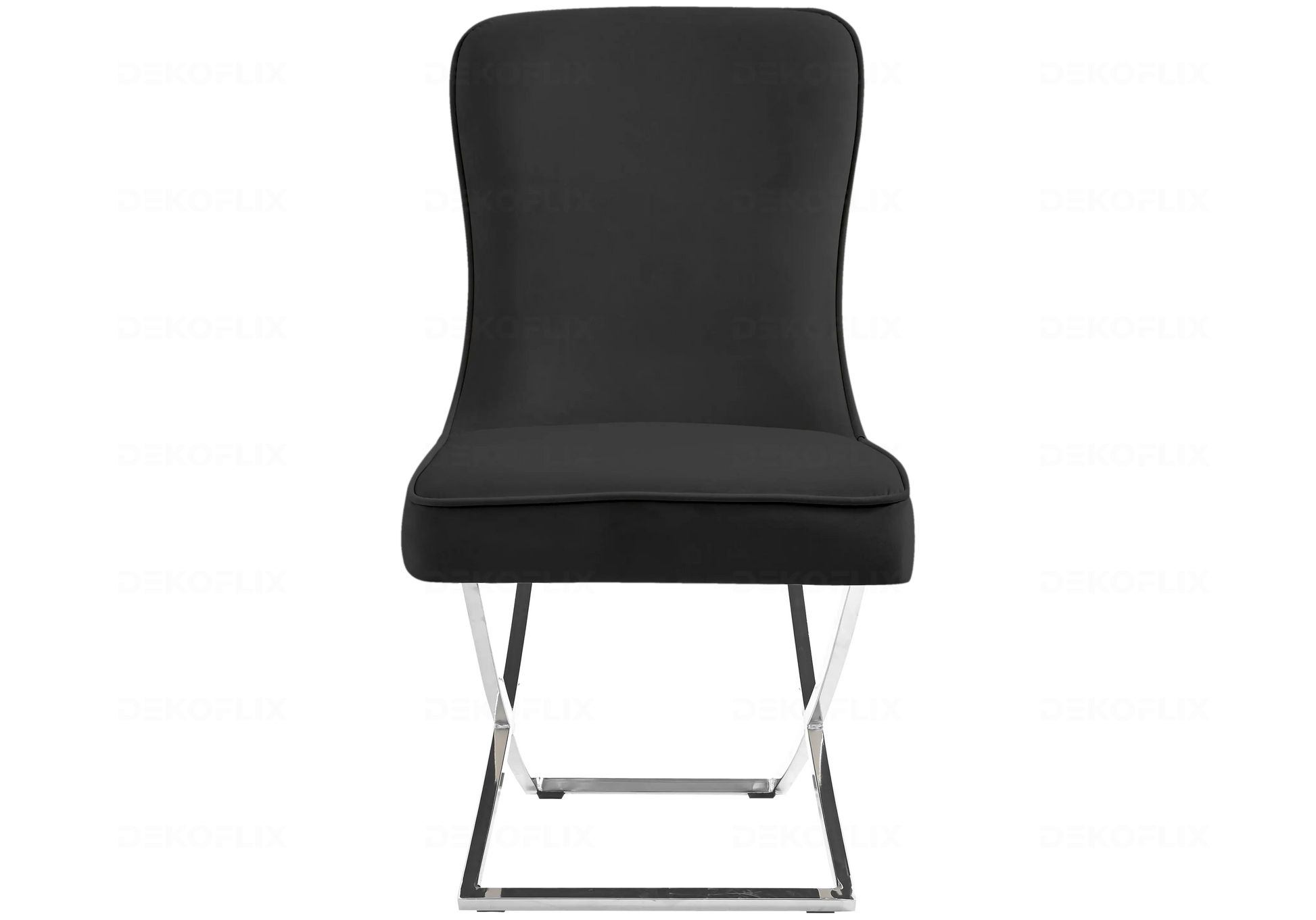 Chaises velours noir avec poignée design URSI New Design