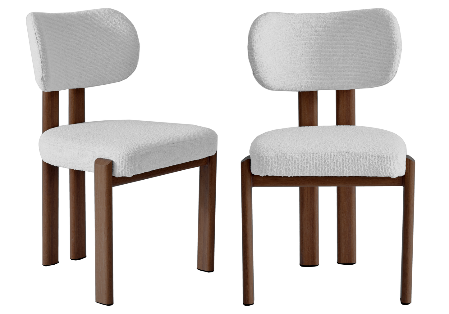 Ensemble table noyer et 4 chaises Japandi – Akira