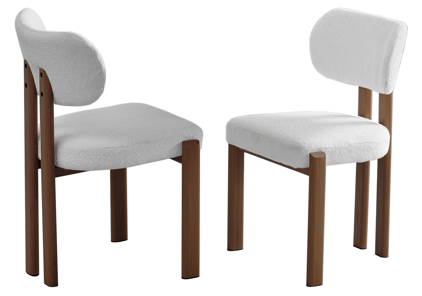 Ensemble table noyer et 4 chaises Japandi – Akira