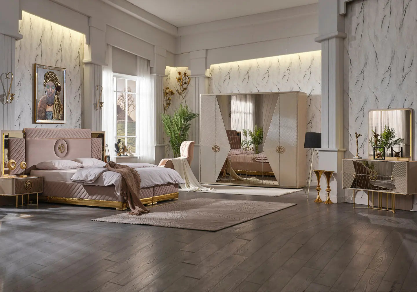 Chambre à coucher moderne LEXUS Slims Mobilya
