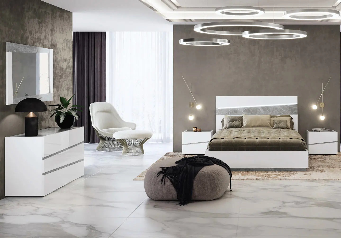 Chambre complète blanc ADEN CG Italy