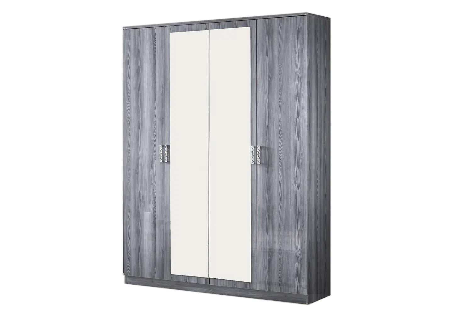 Chambre complète capitonnée laquée gris OZZİE Made in Italy