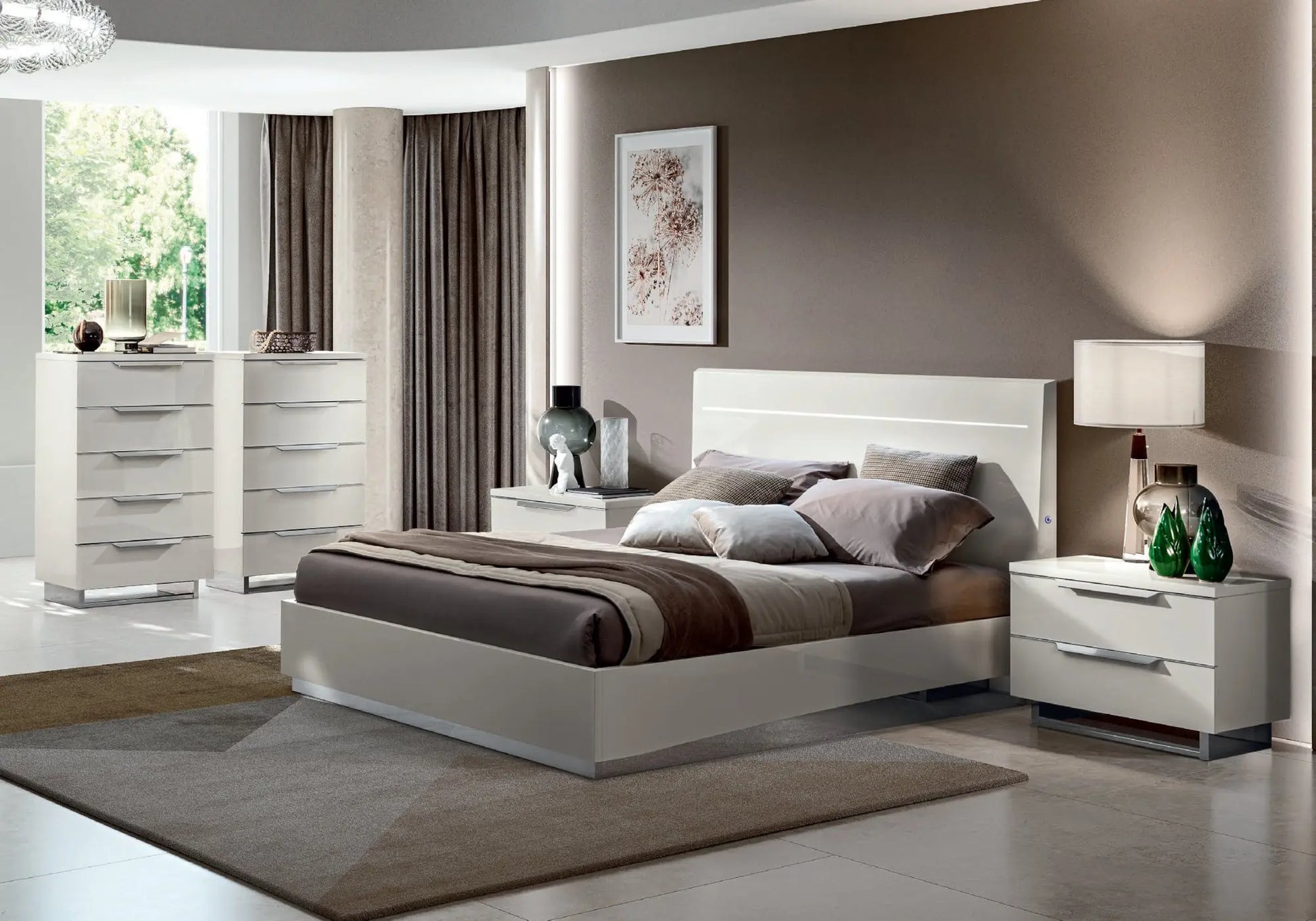 Chambre complète laquée blanc RINA CG Italy