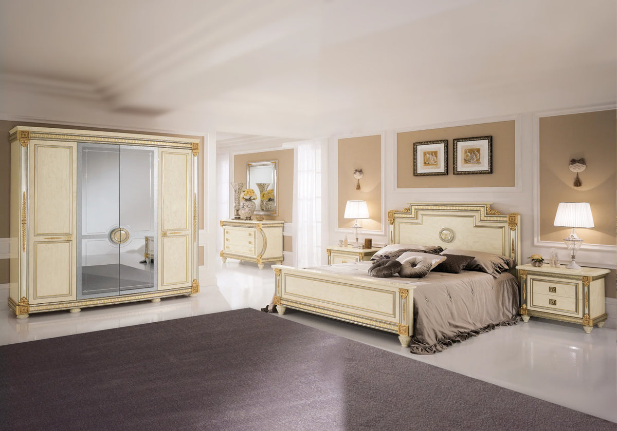 Chambre complète italienne armoire 4 portes - Liberty