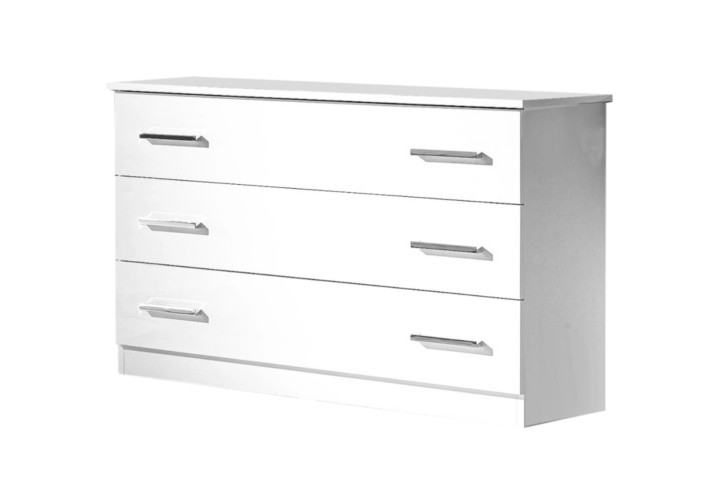 Chambre complète blanche laquée capitonnée LED - LUCIA