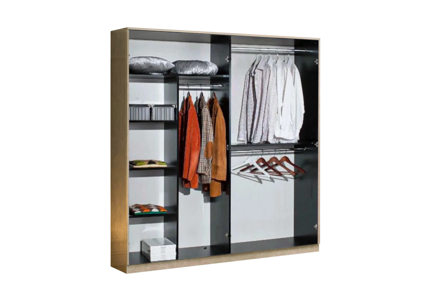 Chambre complète capitonnée marbre beige – LUNA