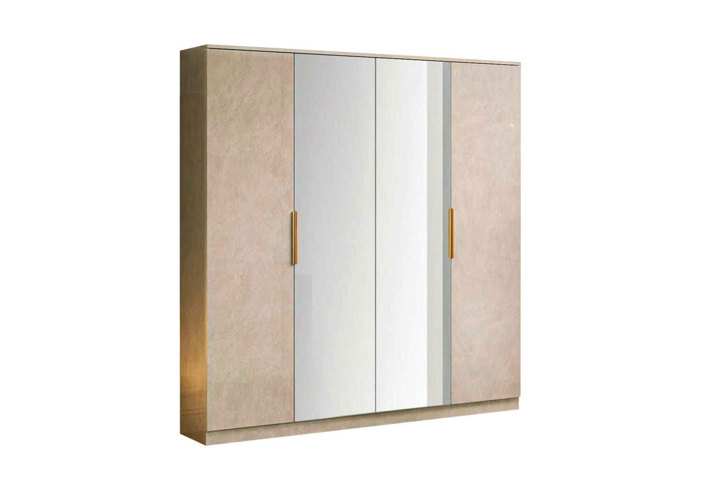 Chambre complète capitonnée marbre beige – LUNA