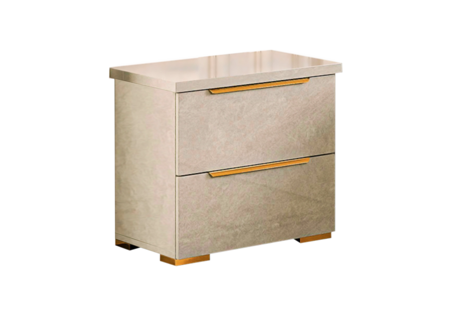 Chambre complète capitonnée marbre beige – LUNA