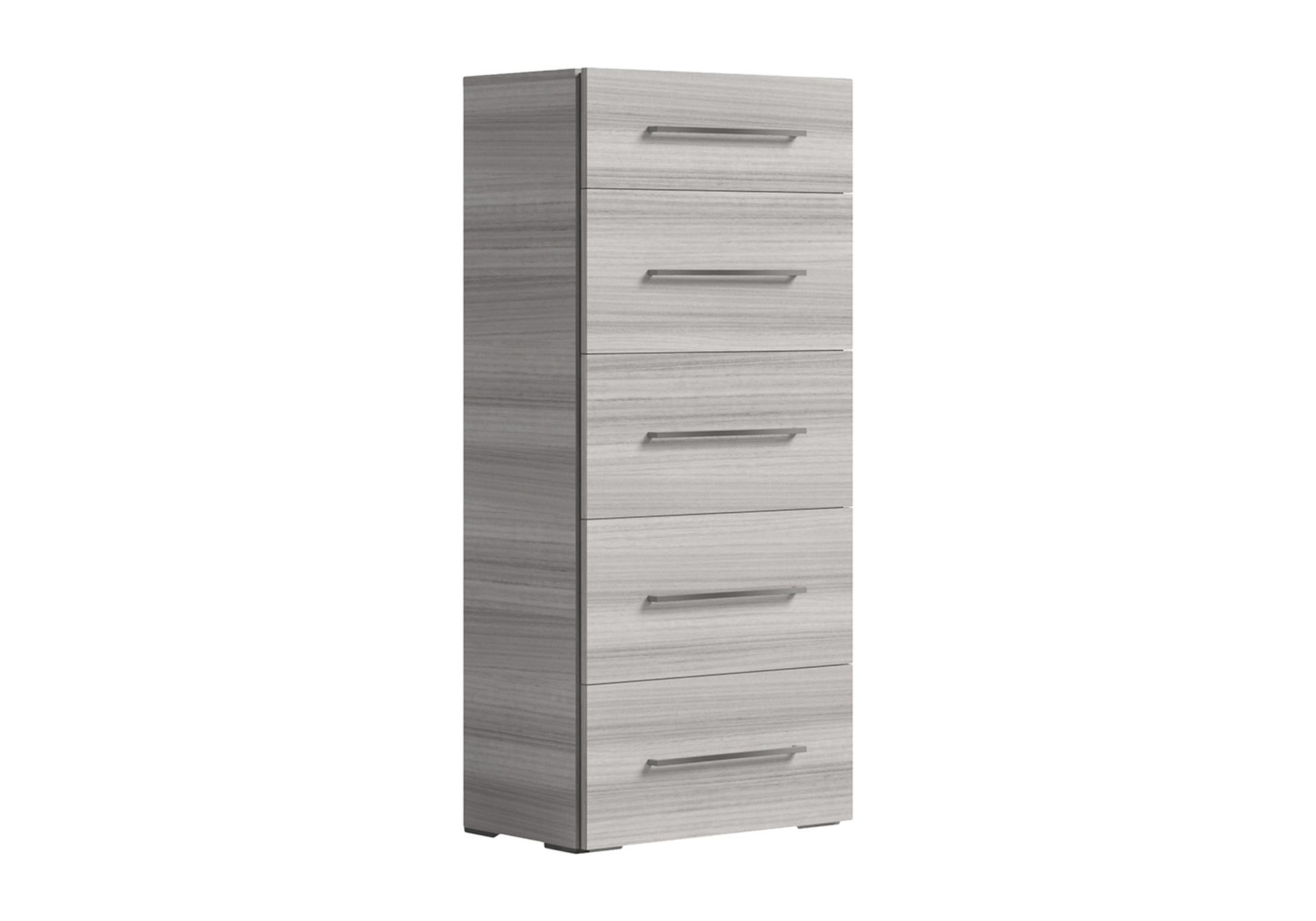 Chiffonnier Gris Argent – Rangement Vertical Chic Collection Mia - DEKOFLIX
