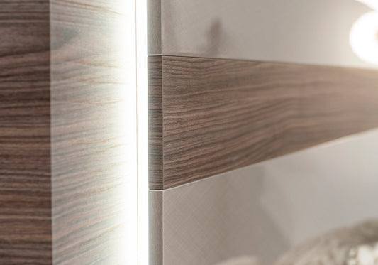 Lit Design avec Éclairage LED – Cadre de Lit Nora