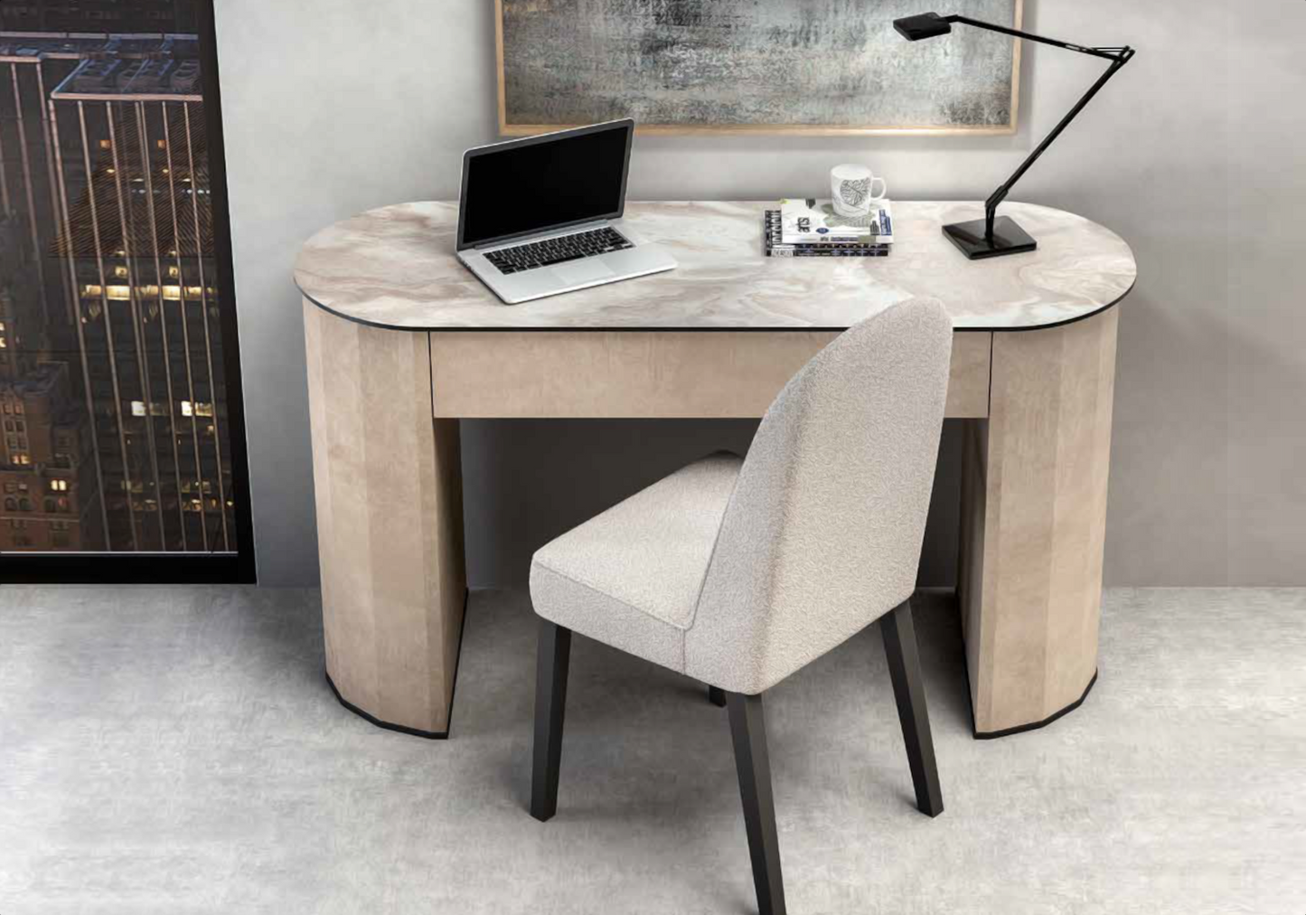 Console design italien effet pierre – Dune