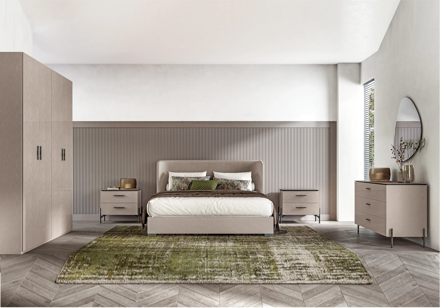 Commode Chambre Moderne – Silvia Style Italien Raffiné Status