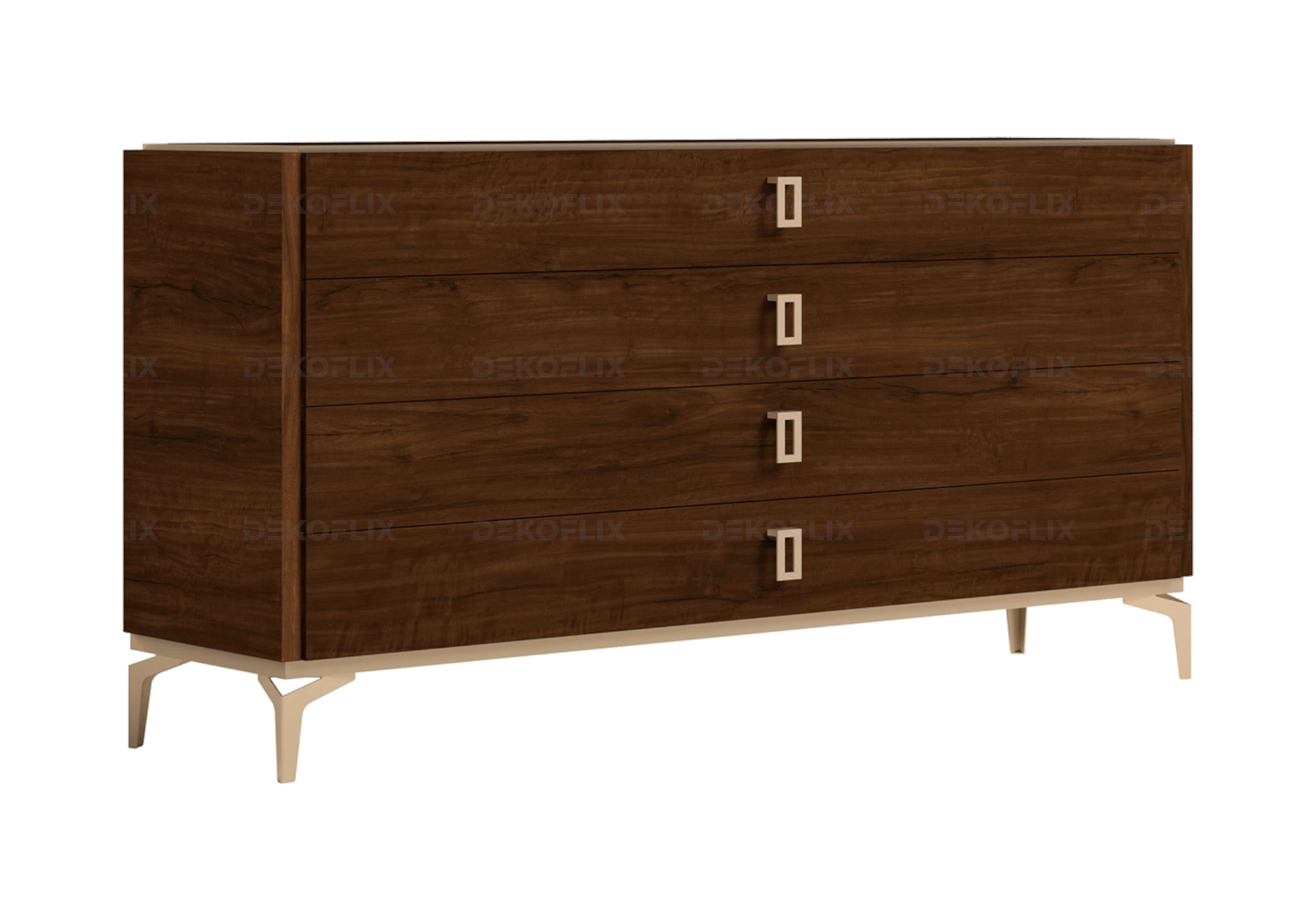 Commode Bois Noyer Élégante – Collection Eva - DEKOFLIX