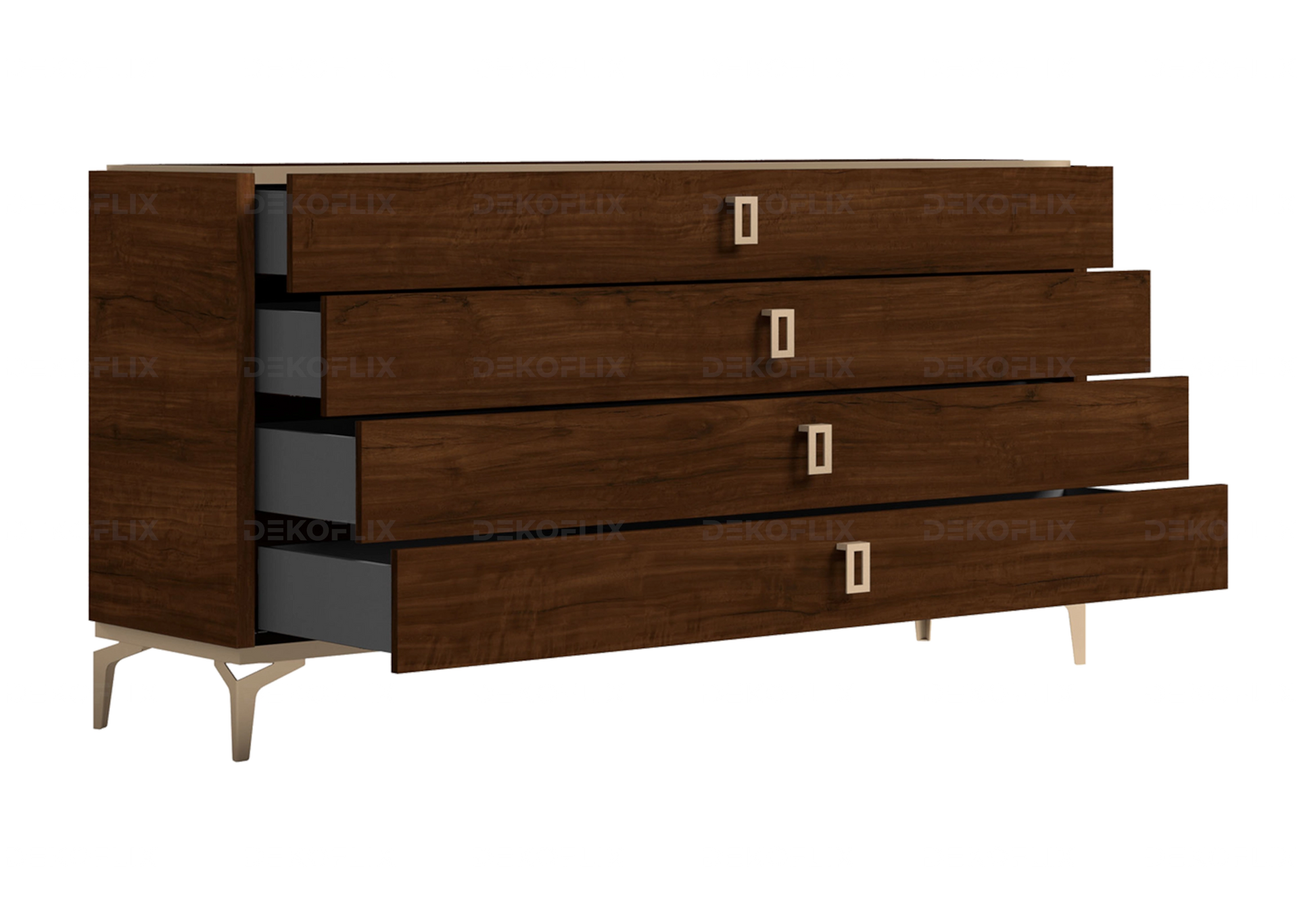 Commode Bois Noyer Élégante – Collection Eva - DEKOFLIX