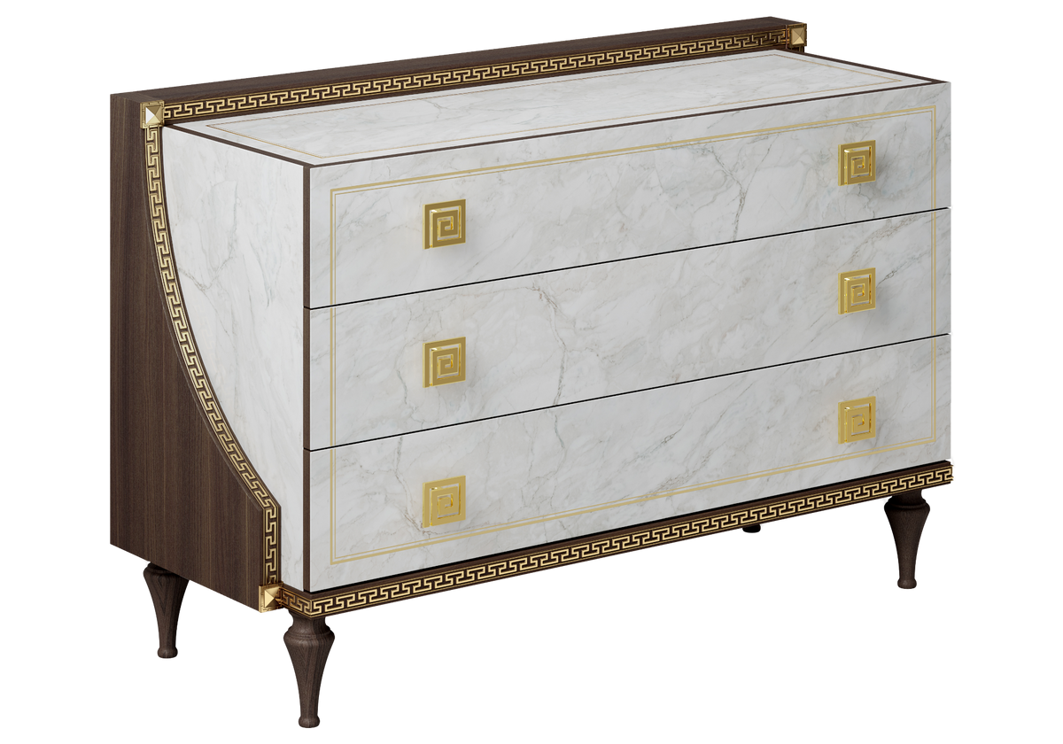 Chambre complète italienne armoire miroir - Romantica