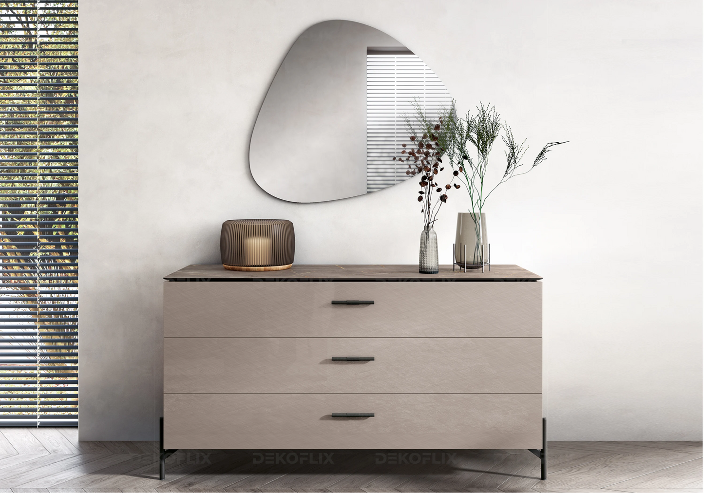 Miroir design italien organique asymétrique – Magic