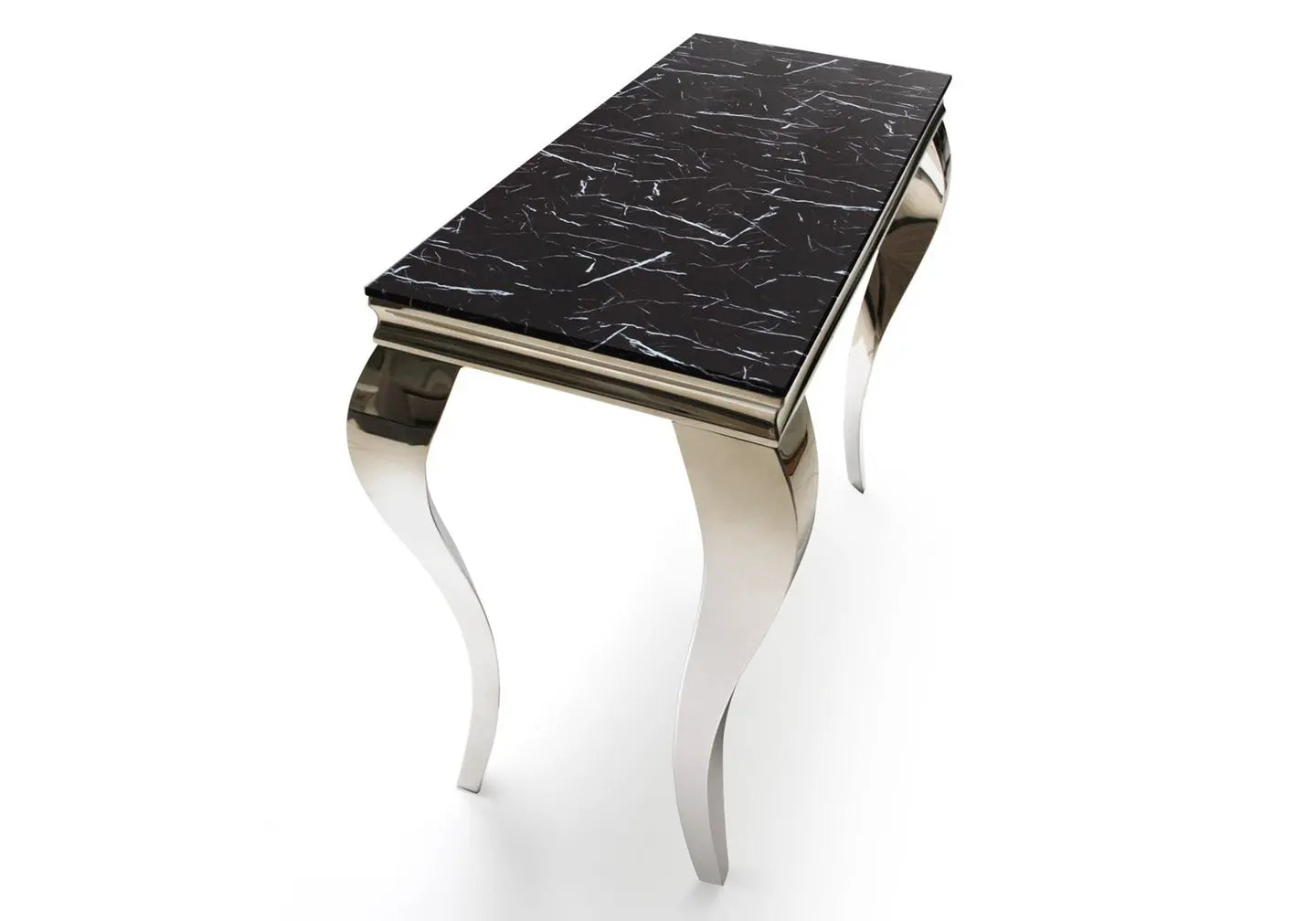 Console argentée marbre noir NEO New Design