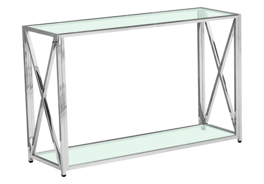 Console argentée verre ZEPHYR New Design