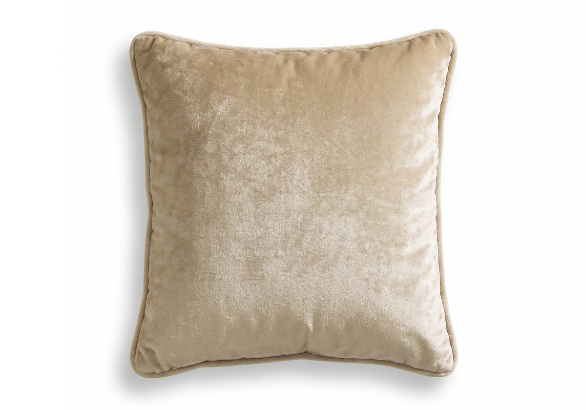 Coussin décoratif de salon beige et or - Melodia