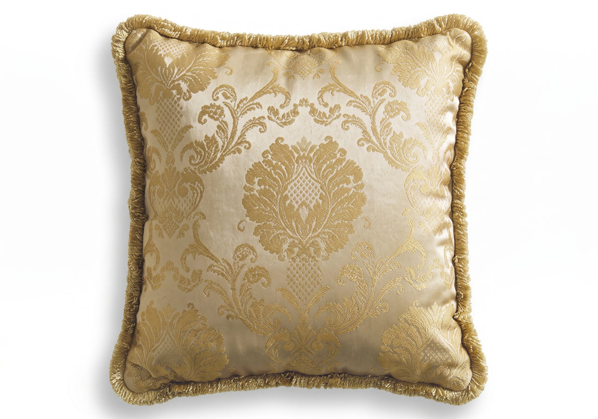 Coussin décoratif de salon beige et or - Melodia
