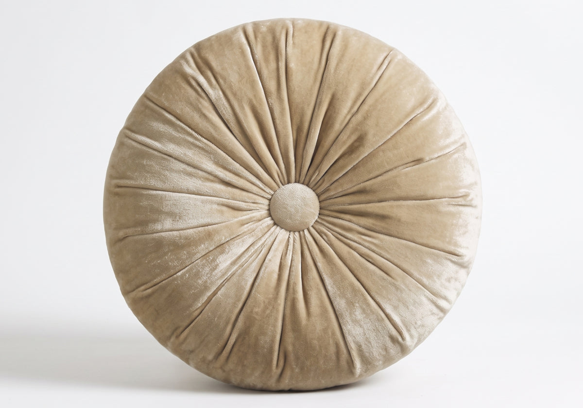 Coussin décoratif de salon beige et or - Melodia