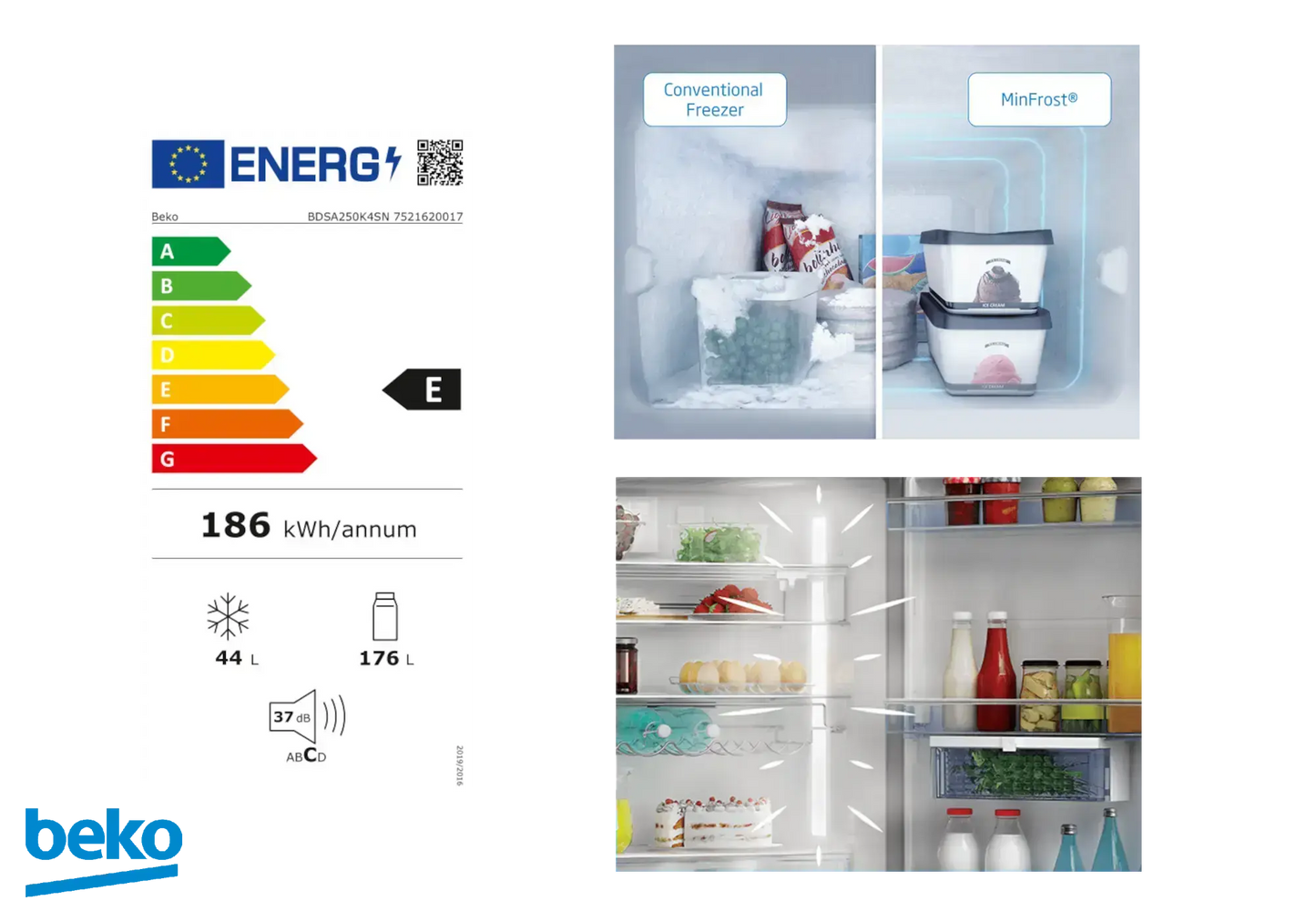 Cuisine Aménagée Chêne Gris STAR 270 - Électroménager Inclus