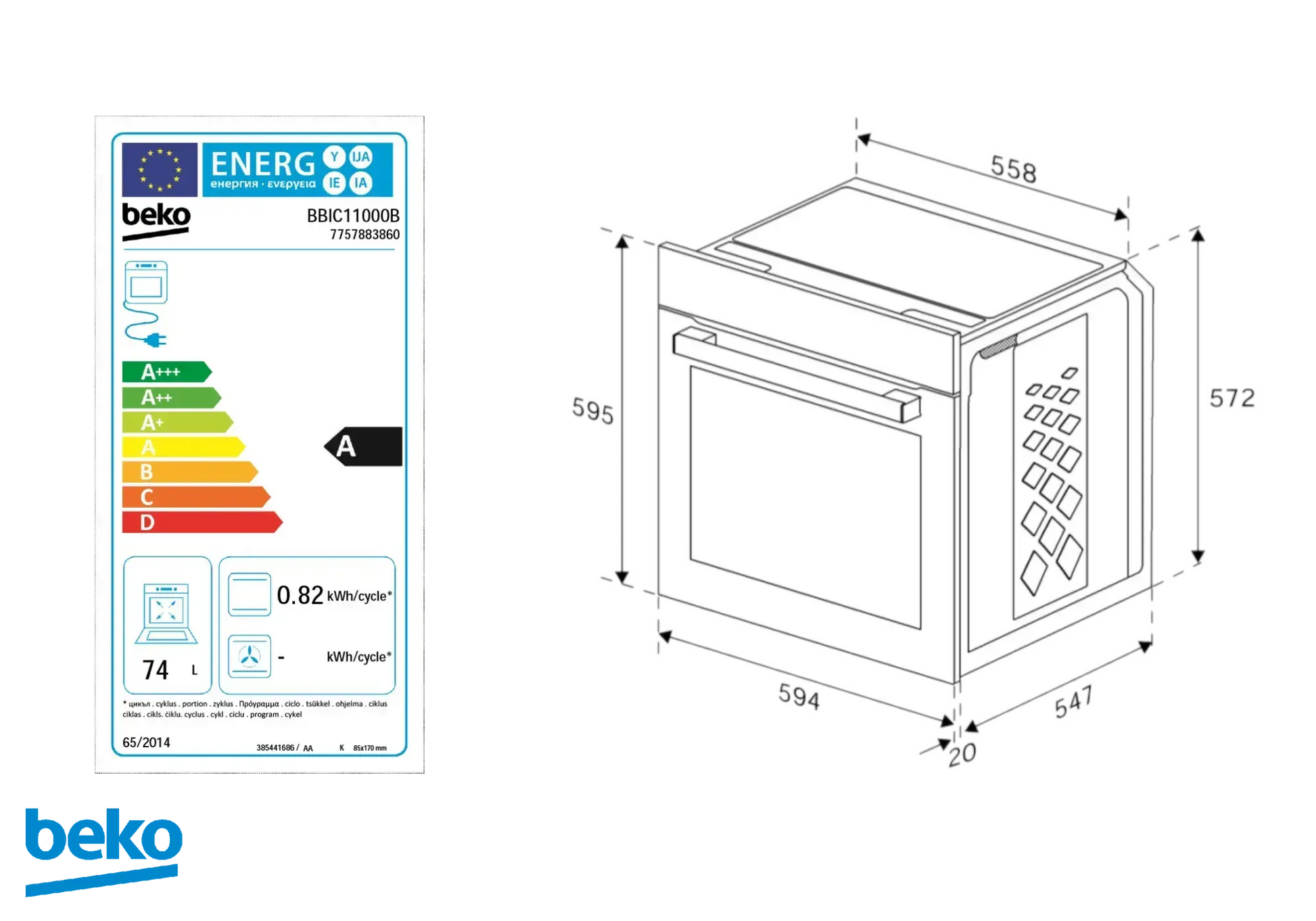 Cuisine Aménagée Gris Chêne STAR 270 - Électroménager Inclus DEKOFLIX