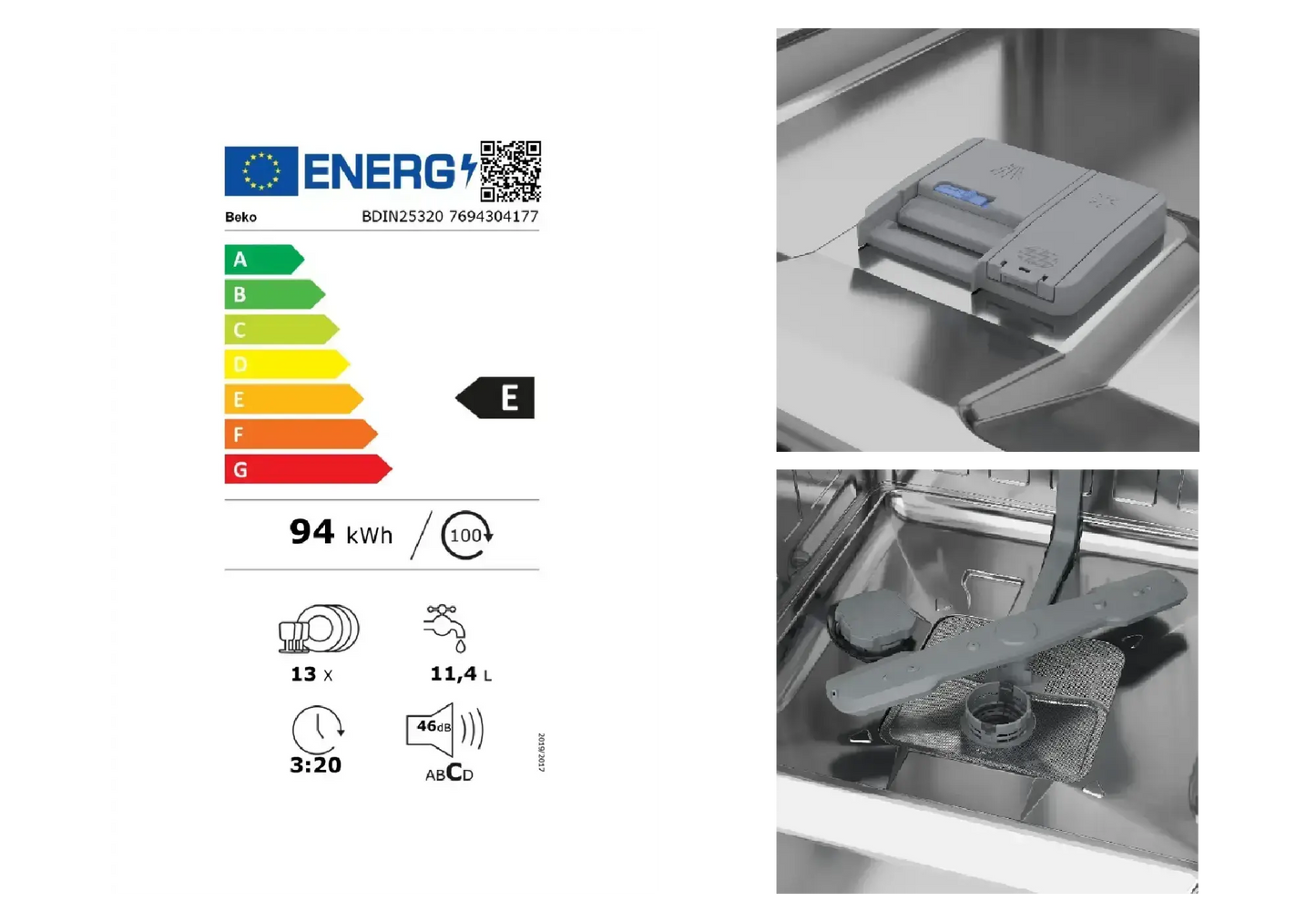 Cuisine Équipée Chêne Gris STAR 240 - Électroménager Inclus