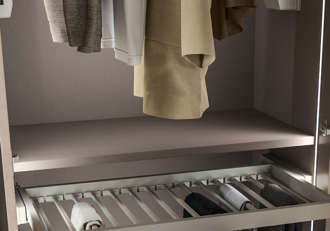 Armoire 2 portes design italien effet pierre - Dune