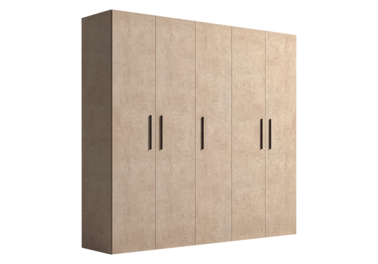Armoire 5 portes design italien effet pierre - Dune