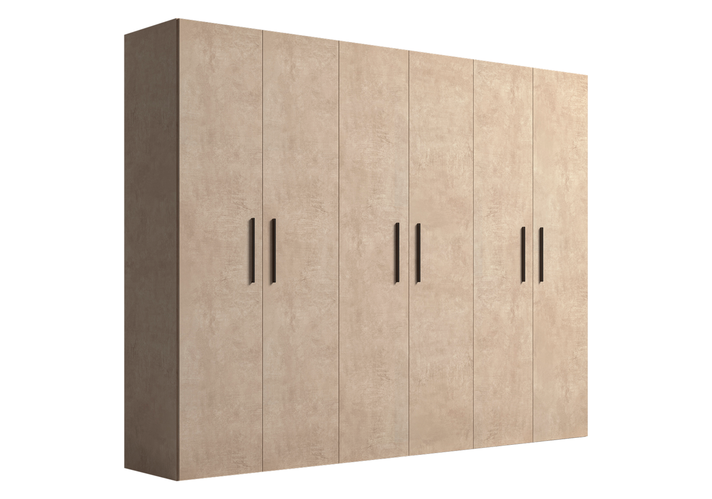 Armoire 6 portes design italien effet pierre – Dune