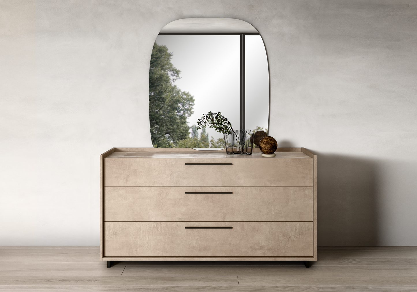 Chambre complète 160x200 avec commode – Dune