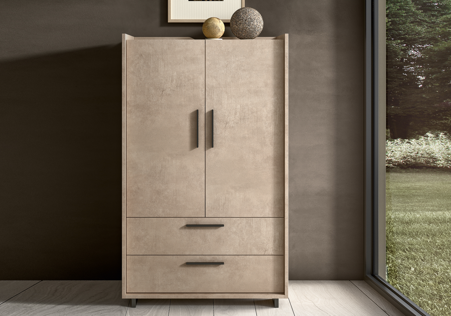 Chambre complète 160x200 avec semainier – Dune