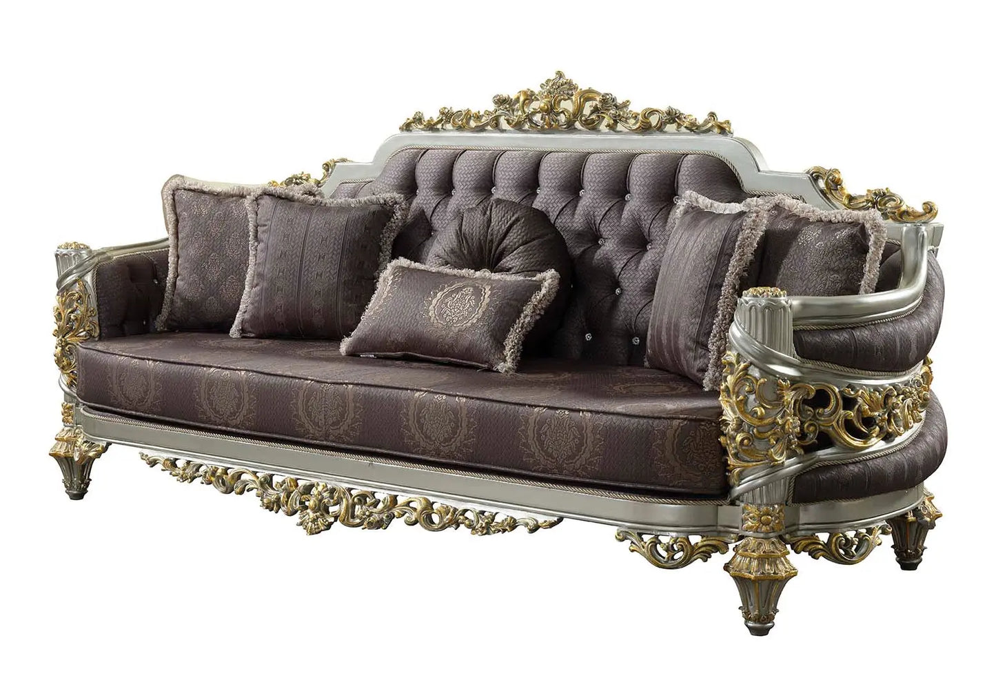 Ensemble canapé baroque violet INCI kelekci.com