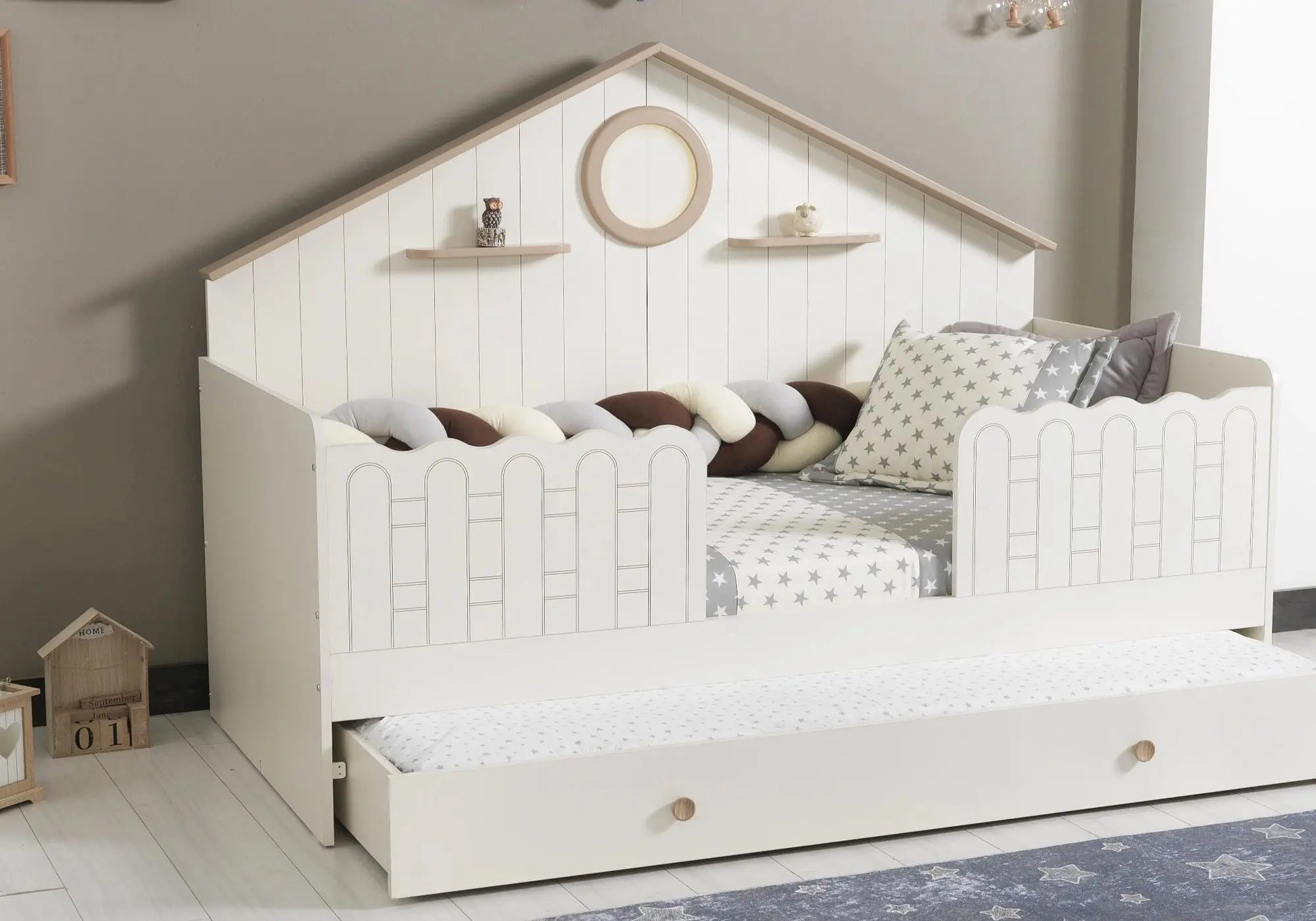 Ensemble chambre bébé Montessori beige ATLAS kelekci.com