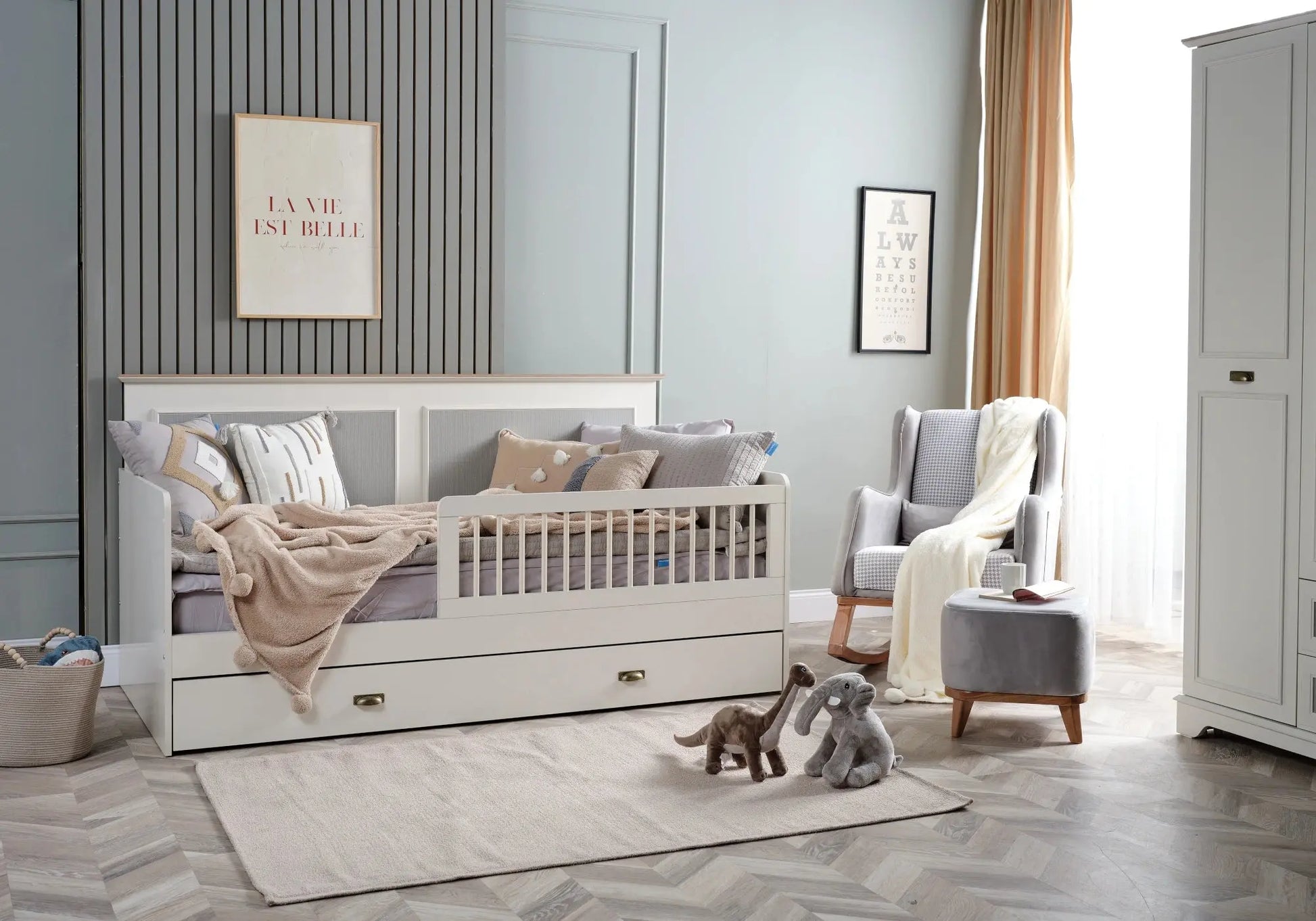 Ensemble chambre bébé Montessori blanc ODESSA kelekci.com