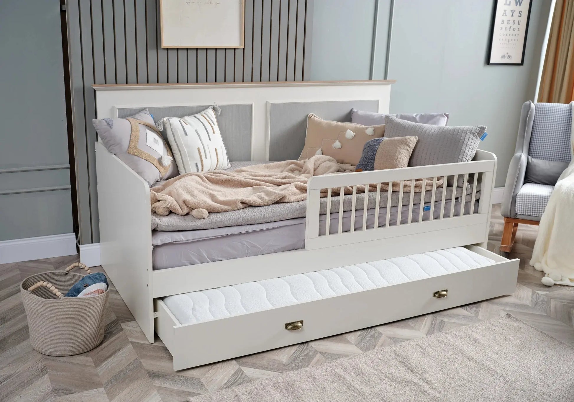 Ensemble chambre bébé Montessori blanc ODESSA kelekci.com