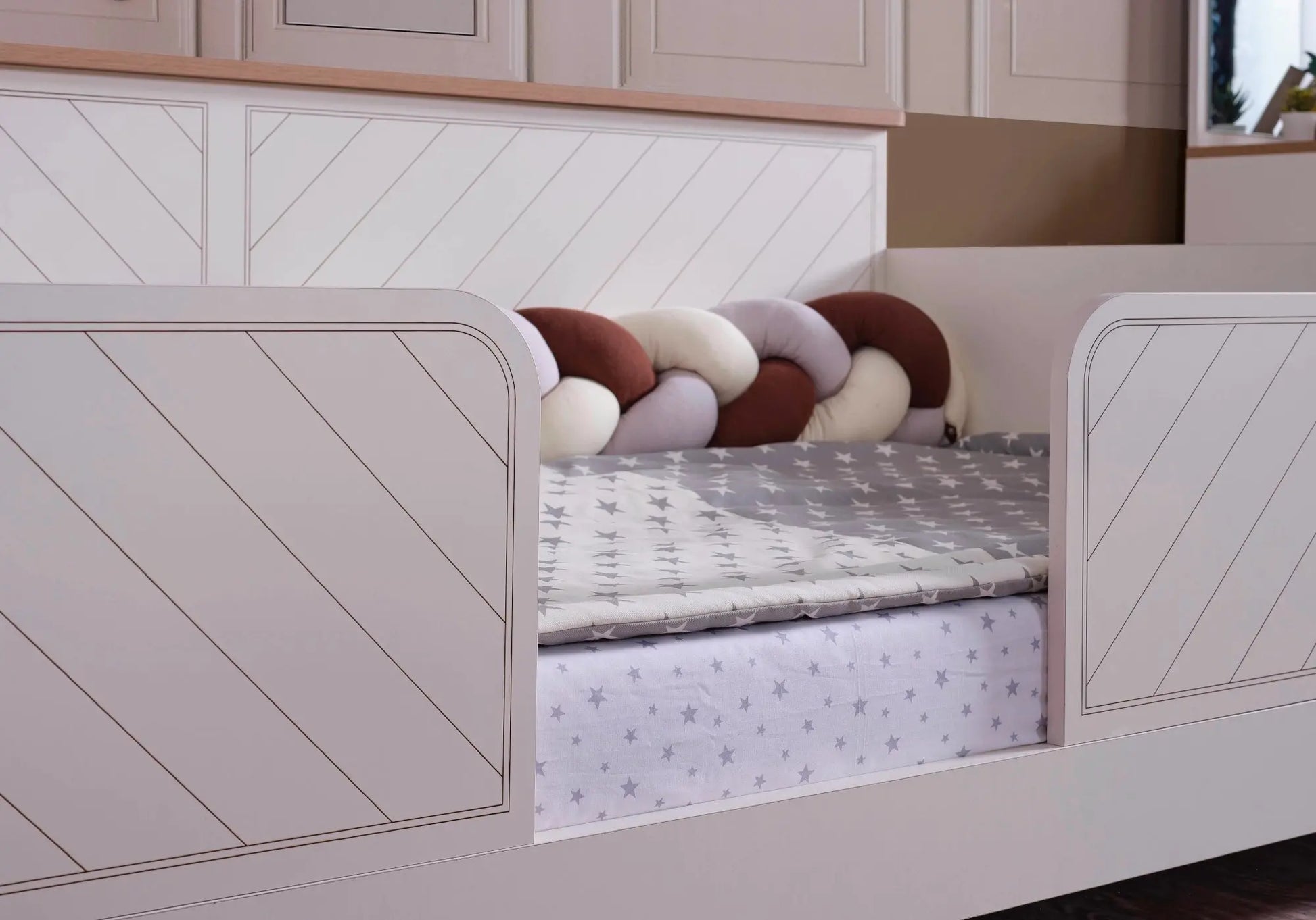 Ensemble chambre bébé Montessori blanc OSCAR kelekci.com