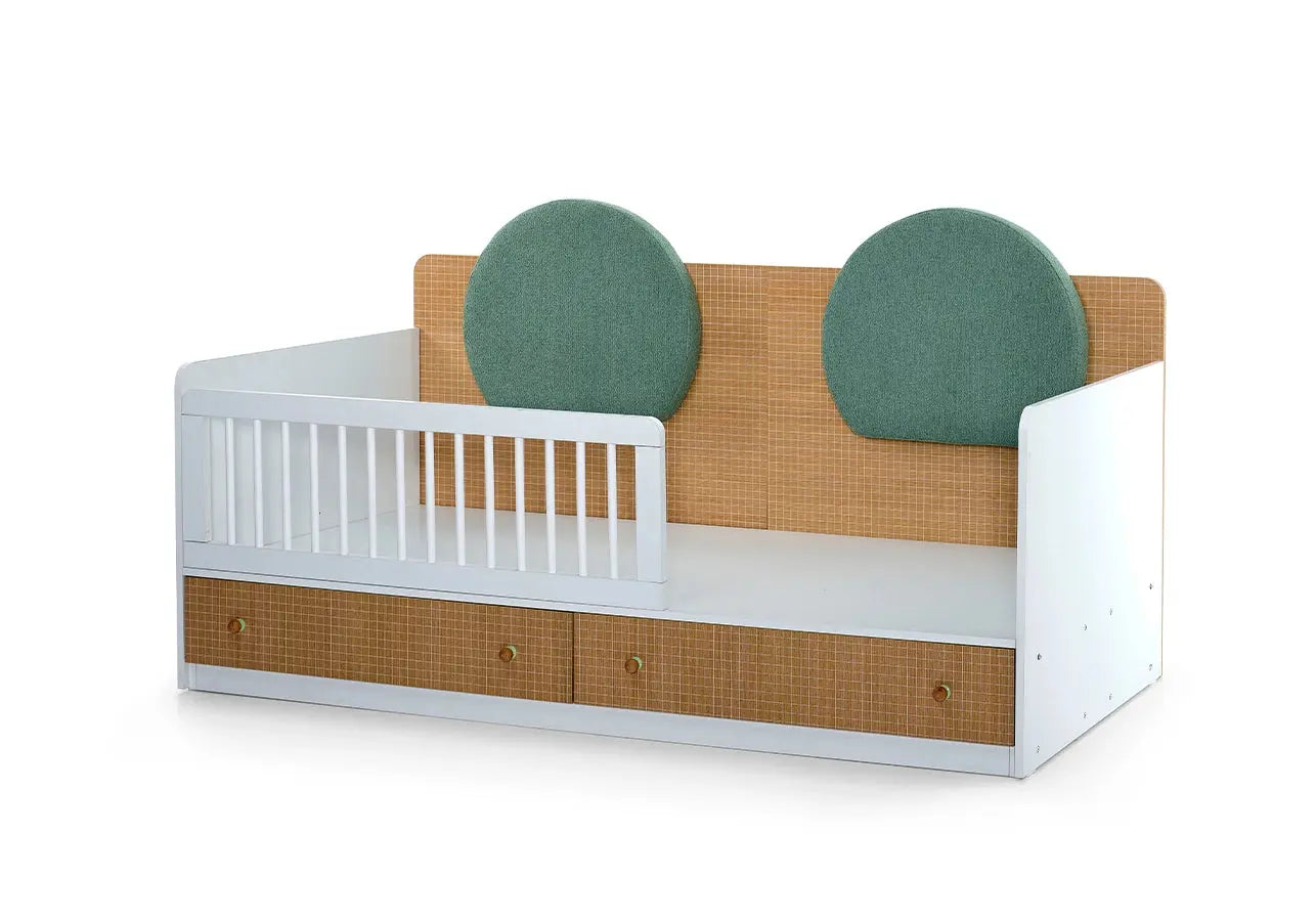 Ensemble chambre bébé Montessori vert JOLLY kelekci.com