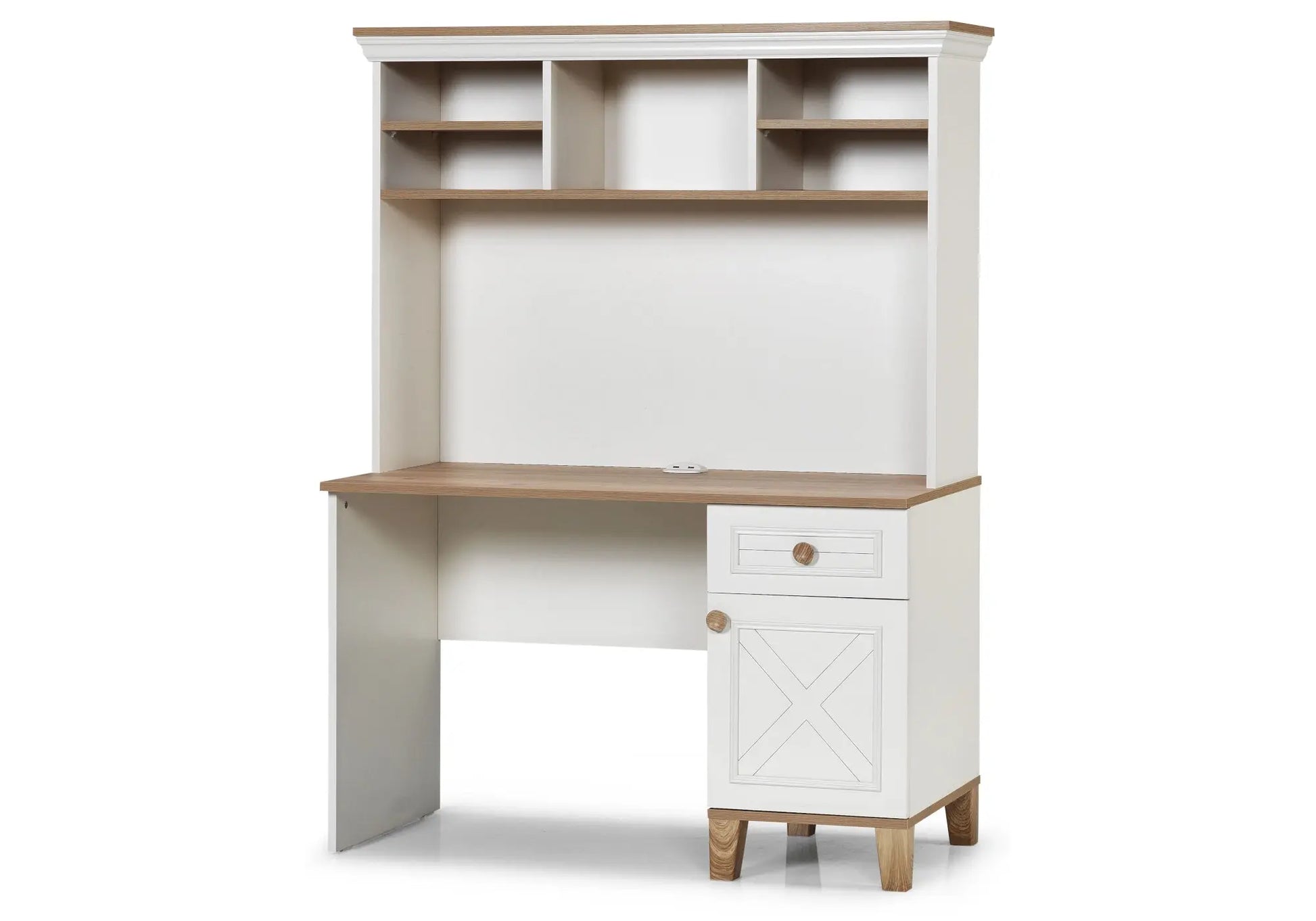 Ensemble chambre jeune lit superposé beige ATLAS kelekci.com