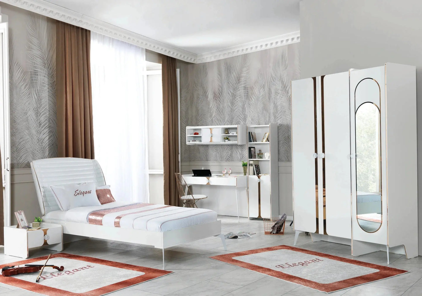 Ensemble chambre jeune peau matelassé ELEGANT kelekci.com