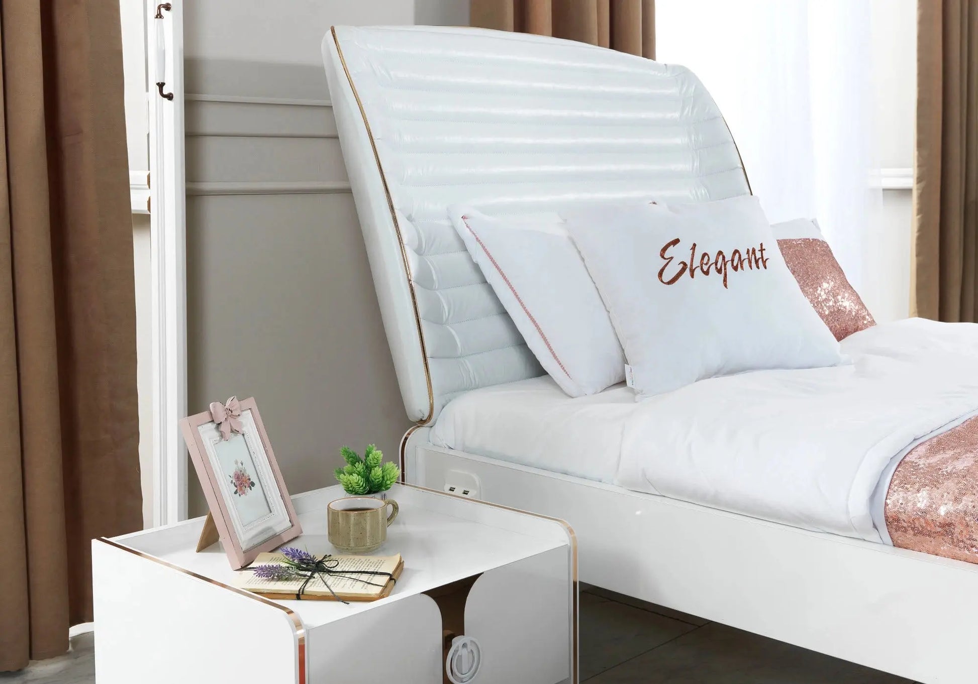 Ensemble chambre jeune peau matelassé ELEGANT kelekci.com