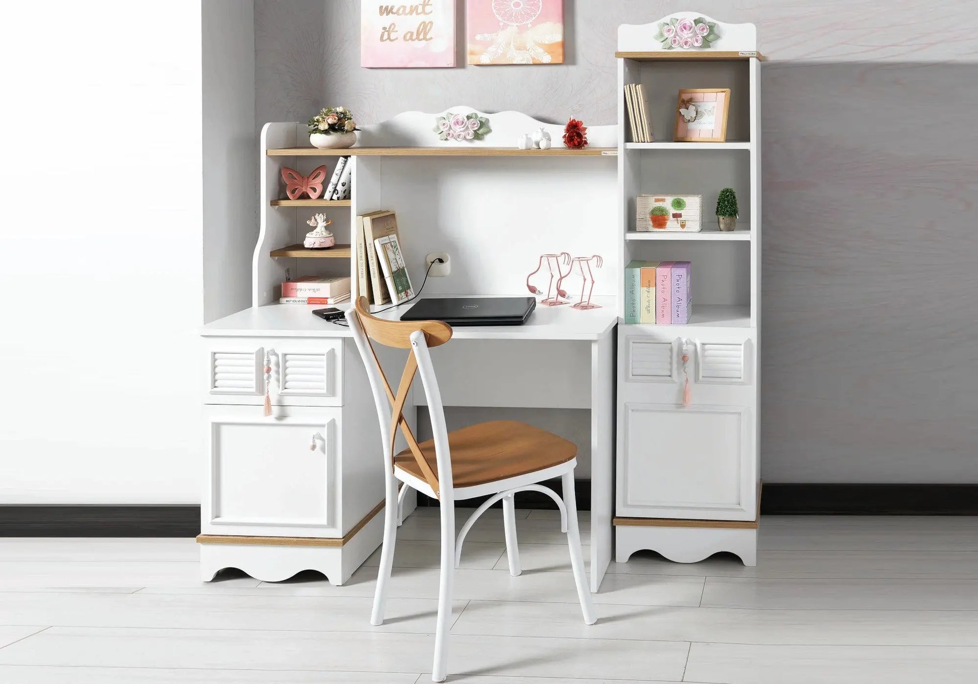 Ensemble complet de chambre moderne rose LUNA kelekci.com