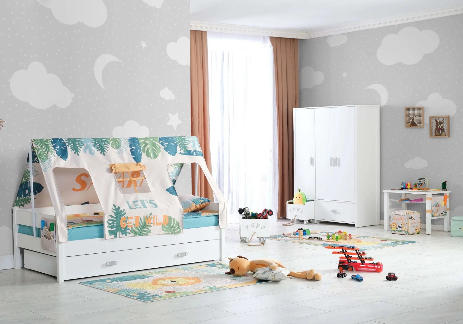 Ensemble de chambre enfant montessori MY WORLD SAFARI MAX kelekci.com