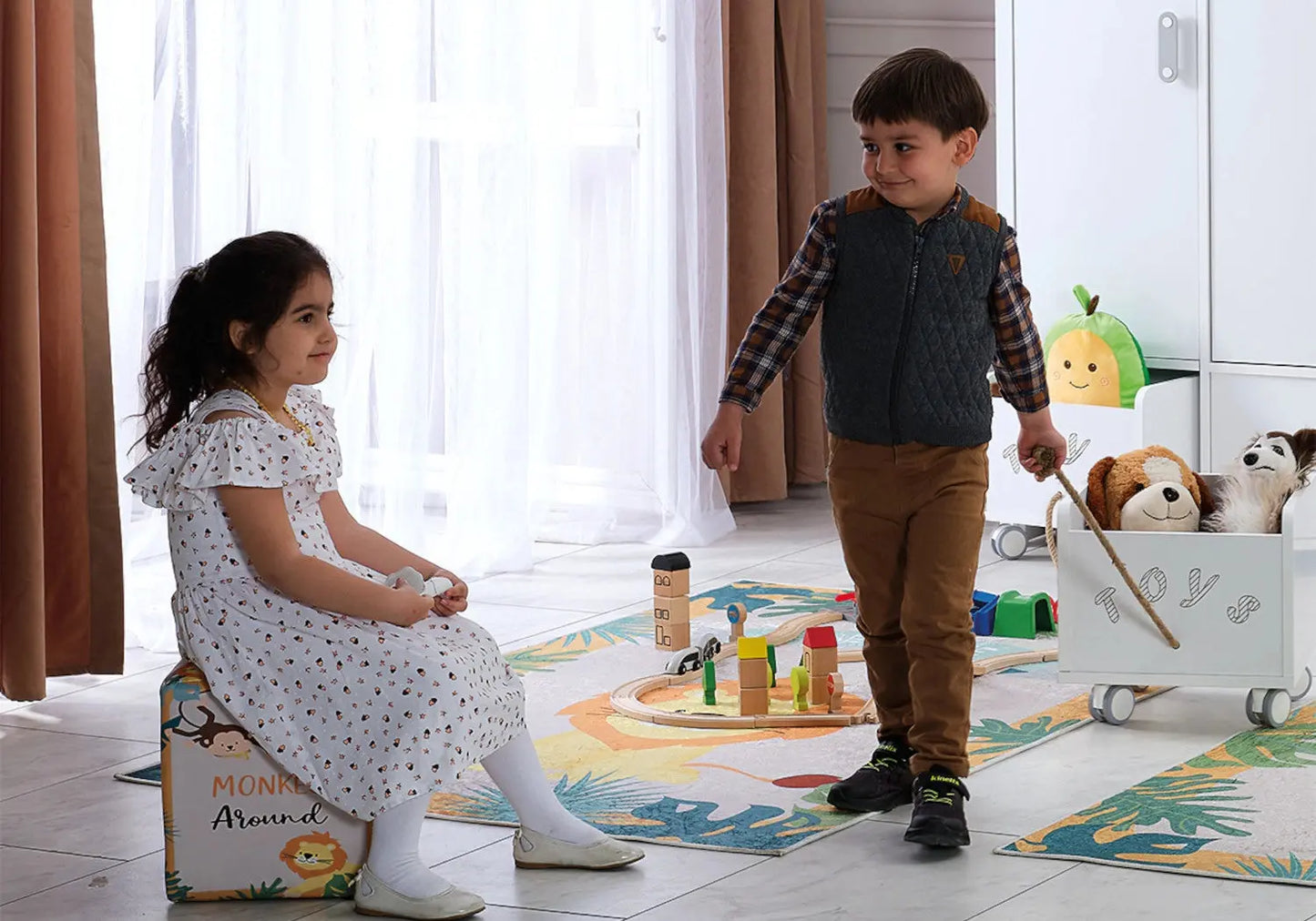 Ensemble de chambre enfant montessori MY WORLD SAFARI kelekci.com