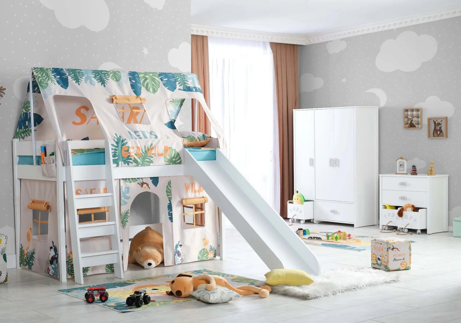 Ensemble de chambre enfant montessori MY WORLD SAFARI kelekci.com