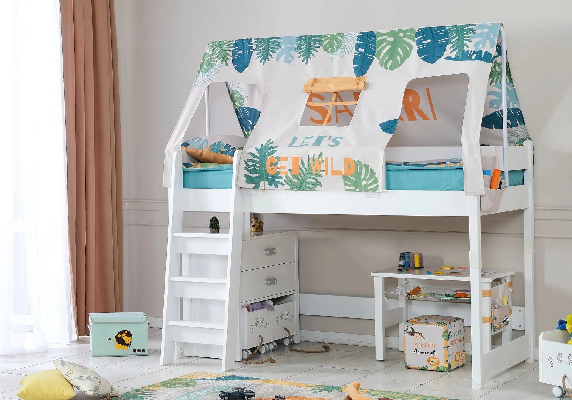 Ensemble de chambre enfant montessori MY WORLD SAFARI kelekci.com